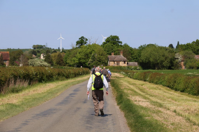 Pilgrims approaching Hamerton