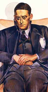 Portrait of T S Eliot by Wyndham Lewis